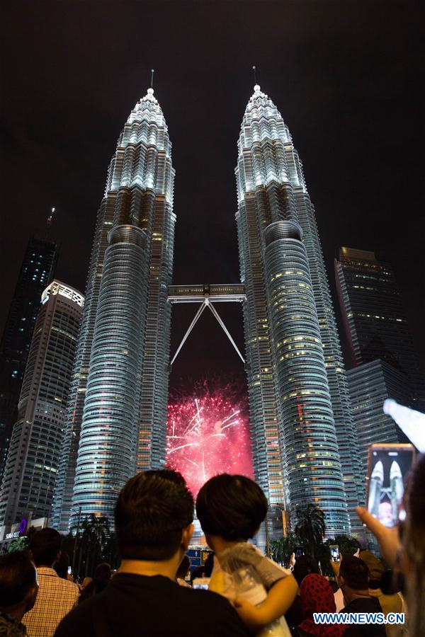 MALAYSIA-KUALA LUMPUR-NEW YEAR-FIREWORKS