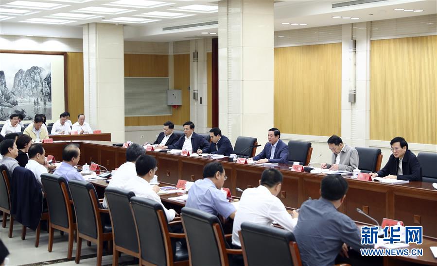 9月21日，中宣部在北京召開中央媒體駐外機(jī)構(gòu)外宣工作座談會。中共中央政治局委員、中央書記處書記、中宣部部長劉奇葆出席座談會并講話。新華社記者 謝環(huán)馳 攝 