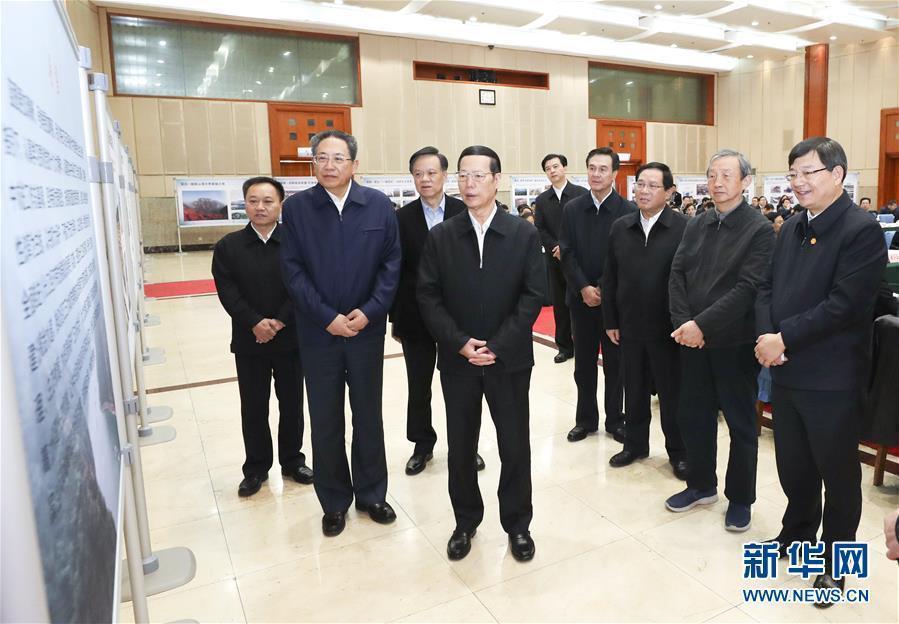 1月9日至10日，國(guó)務(wù)院副總理張高麗在安徽調(diào)研推動(dòng)長(zhǎng)江經(jīng)濟(jì)帶發(fā)展工作。這是1月10日，張高麗主持召開推動(dòng)長(zhǎng)江經(jīng)濟(jì)帶發(fā)展工作會(huì)議前聽取介紹。新華社記者 龐興雷 攝