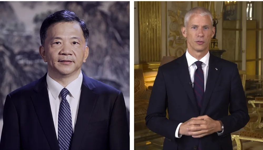 中宣部副部長，中央廣播電視總臺臺長、  總編輯慎海雄與法國文化部部長弗蘭克&middot;里斯特  共同宣布項目啟動