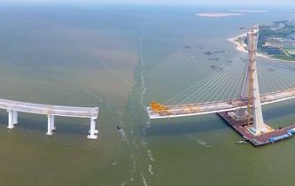 海南鋪前大橋主橋有望10月合龍 鋪前到?？趦H20分鐘