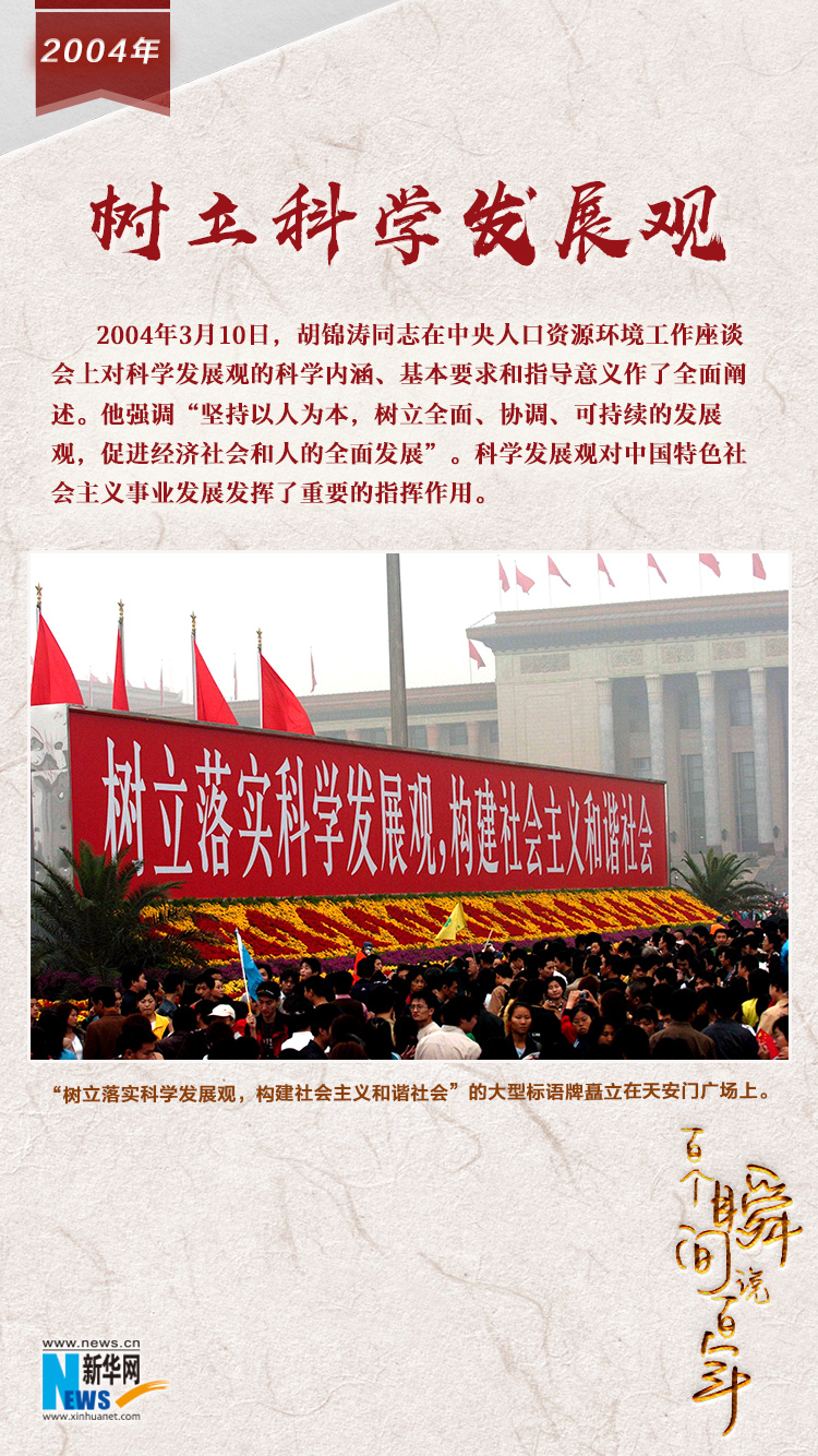 2004，樹立科學(xué)發(fā)展觀