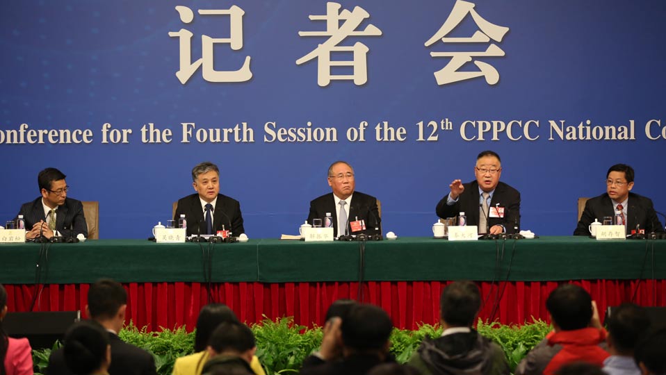 解振華、秦大河、吳曉青、胡存智、白巖松答記者問