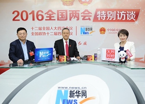 胡云騰、王建業(yè)做客新華網(wǎng)