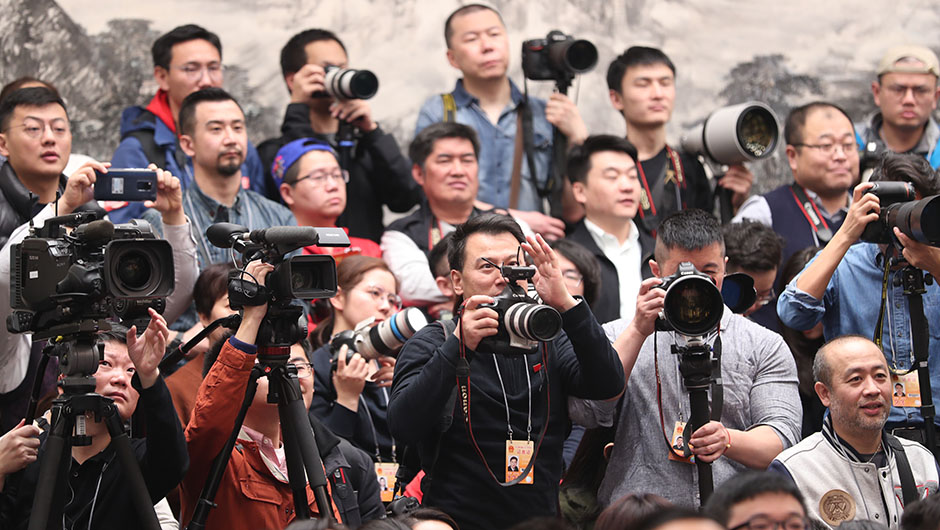 新聞發(fā)布會現場記者