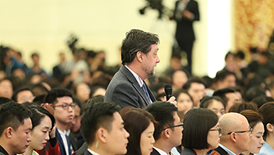 美國(guó)有線(xiàn)電視新聞網(wǎng)記者提問(wèn)