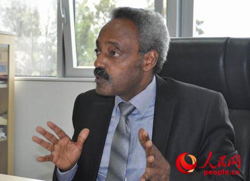 非盟委員會(huì)中國項(xiàng)目協(xié)調(diào)官范塔洪大使 人民網(wǎng)記者常紅攝