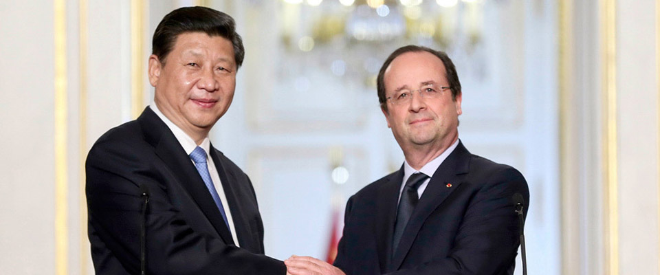 習(xí)近平與法國總統(tǒng)奧朗德共同會(huì)見記者