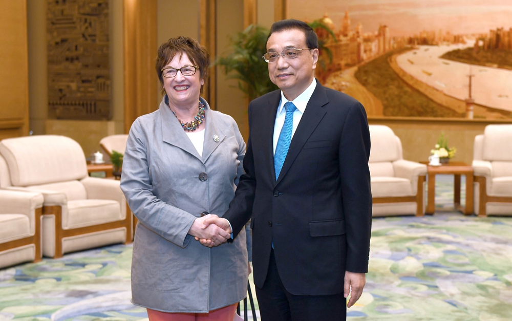 李克強(qiáng)會見德國總理特別代表、經(jīng)濟(jì)和能源部長齊普里斯